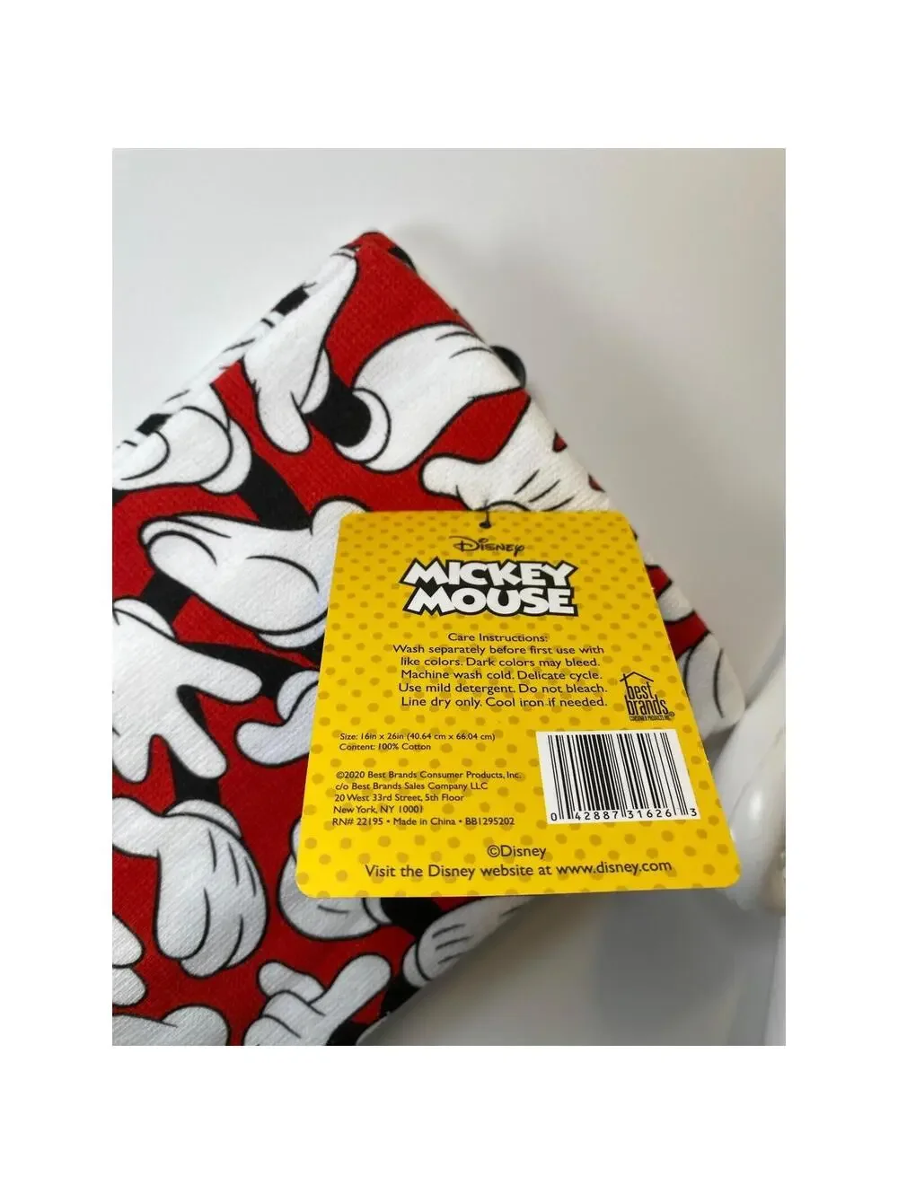 Mickey Mouse Kitchen Set New 1 Oven Mitt 2 Dish Towels Disney Cartoon Themed